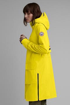 Chamarras Canada Goose Mujer México - Seaboard Chubasquero Amarillos RC5827931